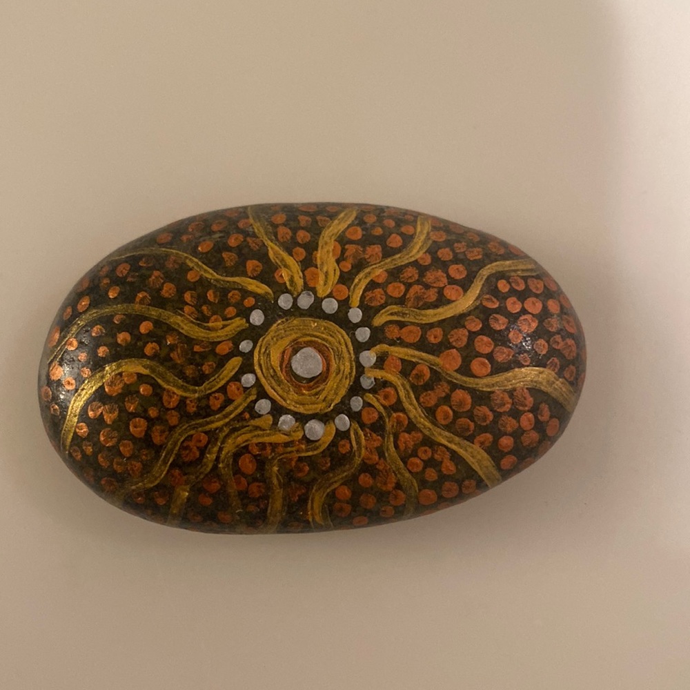 Inspirational painted rock